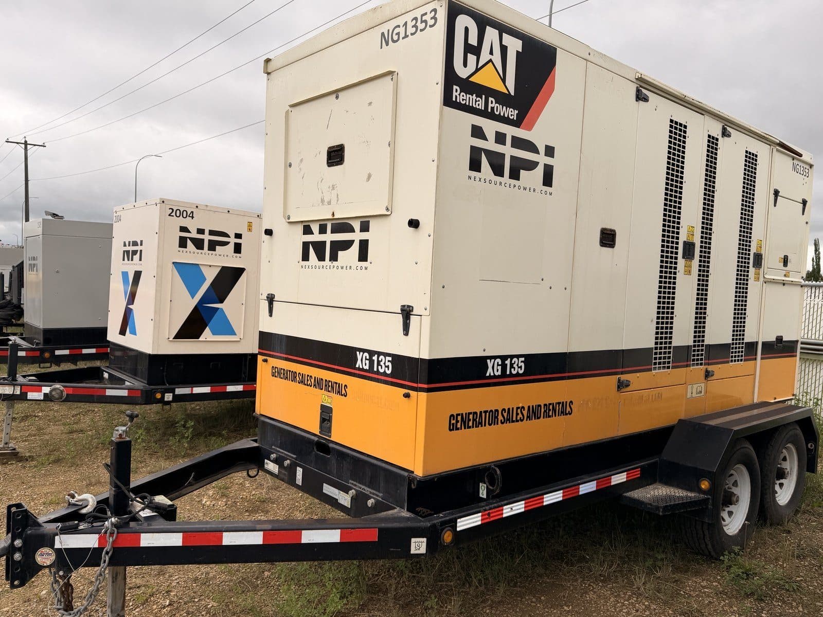 XQ135 kW Portable Natural Gas Generator