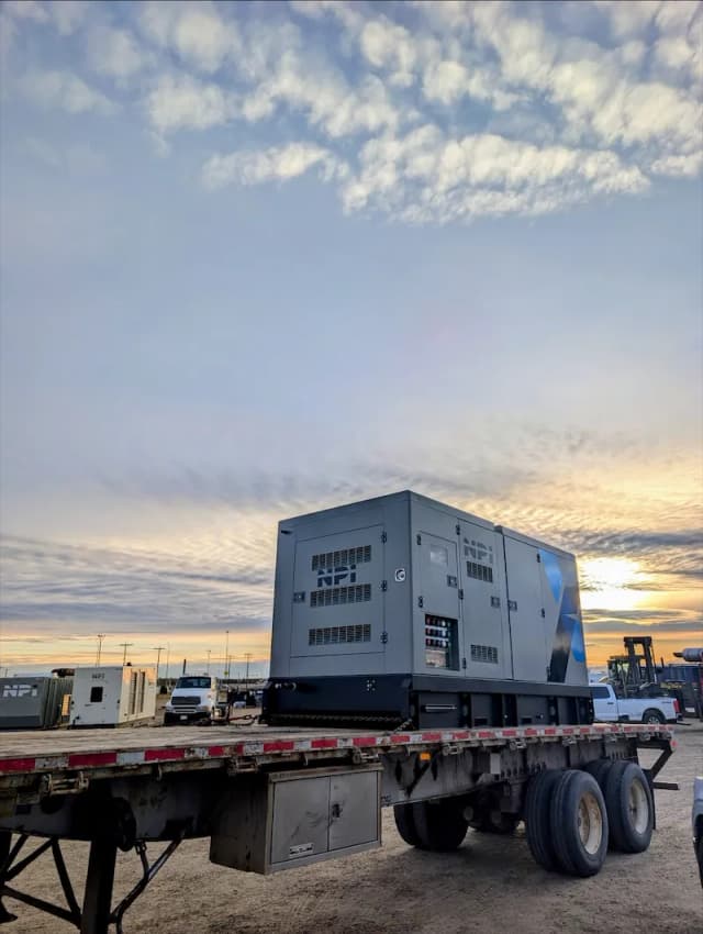 A 250 kW NPI Series natural gas generator package