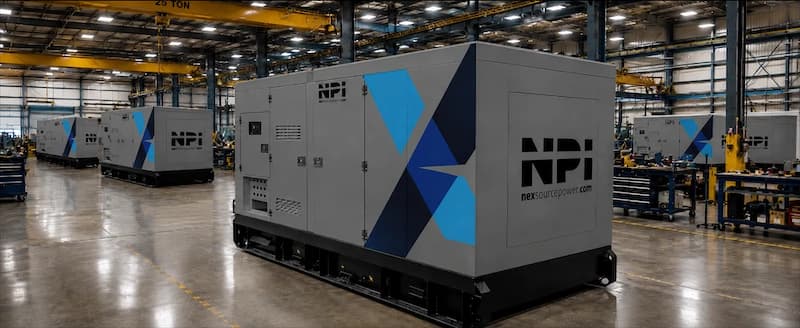 NPI Series generator packages being built on the shop floor in Red Deer